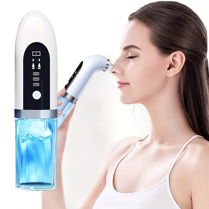 Kit - Pore Cleaning Tool with 6 Accessories And 3-speed Suction Adjustment | USB Charging, Mobile Travel Style, Suitable for Men And Women, Deep Pore Cleaning, Transparent Design.