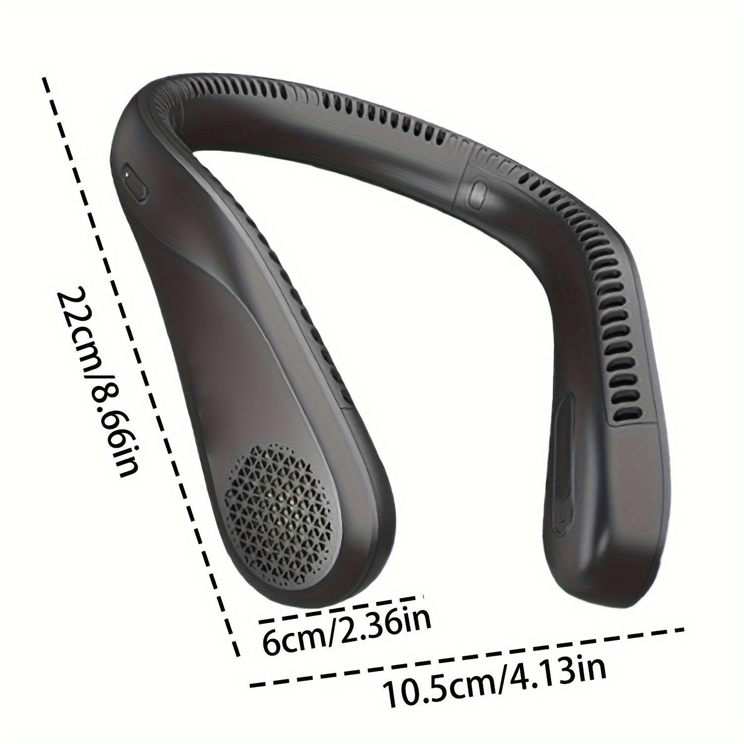 Portable Neck Fan- Rechargeable USB-Powered Cooling Fan With 4 Speed Hands Free Bladeless For Tent, Outdoor - Battery Powered Fan(4-16Hrs) - Compact & Lightweight For Picnic, BBQ, Fishing, Travel, Jobsite