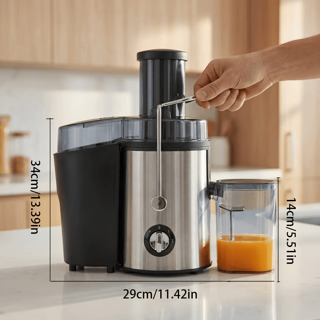 Fruit And Vegetable Centrifugal Juicer - 2-speed Adjustable Juicer with 3-inch Wide Feed Chute, Equipped with A 0.52-quart Juice Cup And A 54oz Pulp Container, Easy-to-clean Electric Juicer