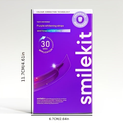 15Pair Purple STRIPS Oral Care Teeth Product Strips Teeth Strips Purple Teeth White PAP+Purple Strips