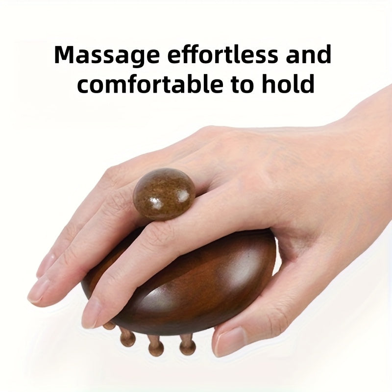 Disc Manual Massager - Rounded comb teeth that are gentle on the scalp and do not pull hair. Features multiple massage nodes to effectively stimulate acupoints, promote blood circulation, muscle. Compact design for portability, usable anytime